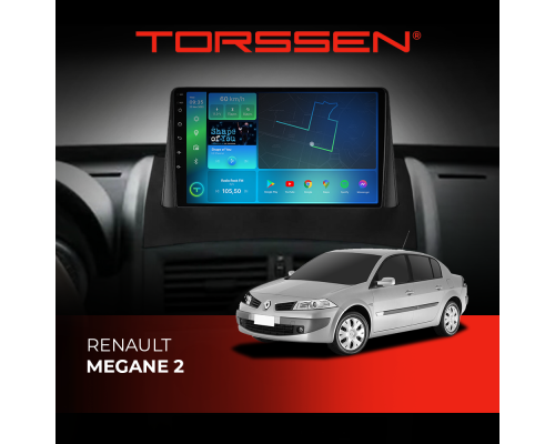 Штатная магнитола Torssen Renault Megane 2 F96128 4G Carplay DSP