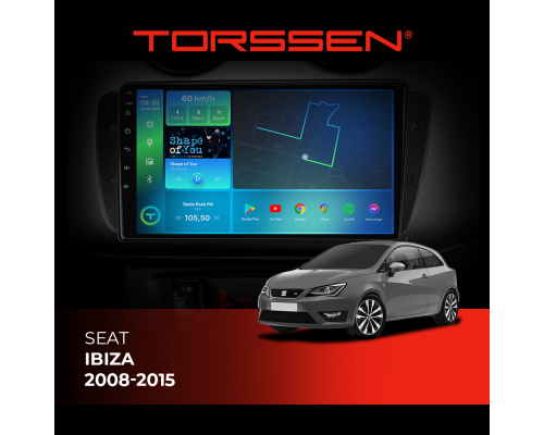 Штатная магнитола Torssen Seat Ibiza 08-15 F9464 4G Carplay DSP