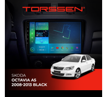 Штатная магнитола TORSSEN Skoda Octavia A5 08-13 black F10464 4G