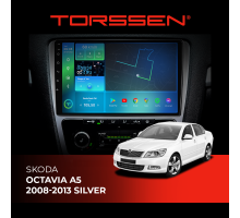 Штатная магнитола TORSSEN Skoda Octavia A5 08-13 silver F10464 4G