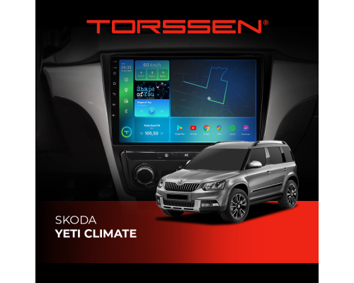 Штатная магнитола Torssen Skoda Yeti Climate NF10 Carplay