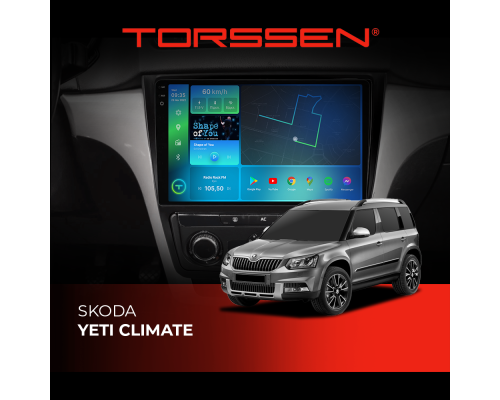 Штатная магнитола Torssen 2K Skoda Yeti Climate F10464 4G Carplay DSP