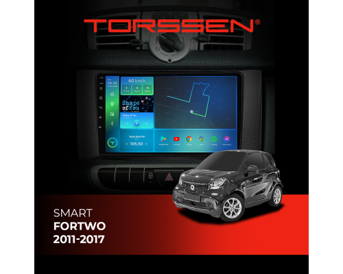 Штатная магнитола Torssen Smart ForTwo 11-17 F96128 4G Carplay DSP