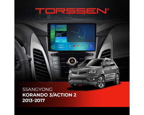 Штатна магнітола Torssen SsangYong Korando 3/Action 2 13-17 F9332 4G Carplay DSP