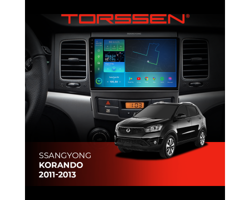 Штатна магнітола Torssen SsangYong Korando 11-13 F9332 4G Carplay