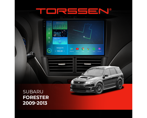 Штатна магнітола Torssen 2K Subaru Forester 09-13 F10432 4G Carplay DSP