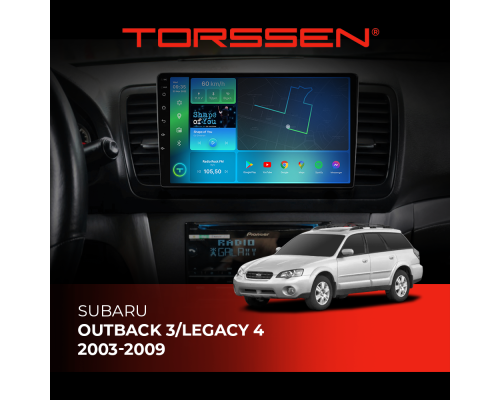 Штатная магнитола Torssen Subaru Outback 3/Legacy 4 (2003-2009) F9464 4G Carplay DSP