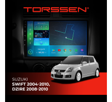 Штатна магнітола Torssen Suzuki Swift 2004-2010, Dzire 2008-2010 F10464 4G Carplay DSP