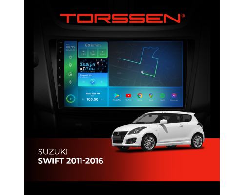 Штатна магнітола Torssen  Suzuki Swift 2011-2016 F96128 4G Carplay DSP