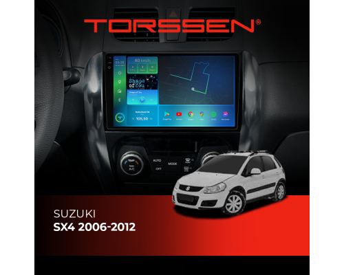 Штатна магнітола Torssen 2K DTS Suzuki SX4 06-12 F9432 4G Carplay DSP