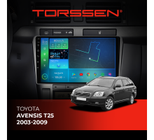 Штатна магнітола Torssen Toyota Avensis T25 03-09 F9332 4G Carplay DSP