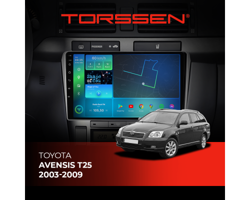 Штатна магнітола Torssen Toyota Avensis T25 03-09 F9332 4G Carplay DSP