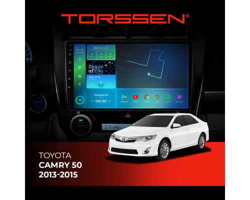 Штатна магнітола Torssen Toyota Camry 50 2013-2015 F9464 4G Carplay DSP з кнопками