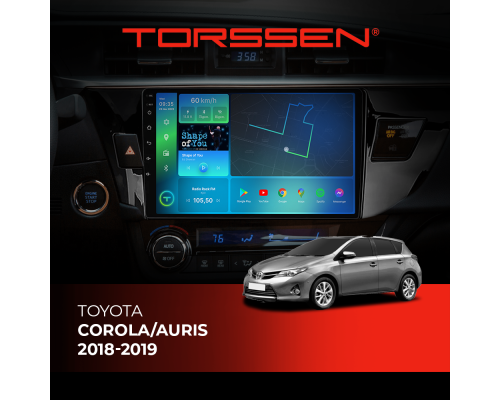 Штатная магнитола Torssen Toyota Corola/Auris 18-19 NF10 Carplay