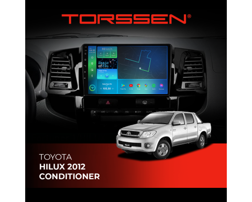 Штатна магнітола Torssen Toyota Hilux 12 Conditioneer F9332 4G Carplay