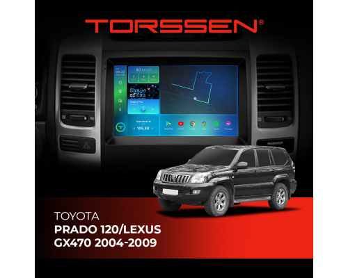 Штатная магнитола Torssen Toyota Prado 120/Lexus GX470 04-09 F96128 4G Carplay DSP