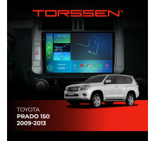 Штатна магнітола Torssen 2K DTS Toyota Prado 150 09-13 F9432 4G Carplay DSP з крутилкою