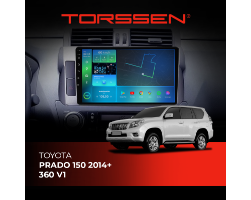 Штатна магнітола Torssen Toyota Prado 150 2014+ 360 V1 F10332 4G Carplay DSP