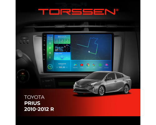 Штатна магнітола Torssen Toyota Prius 10-12 R F9332 4G Carplay DSP