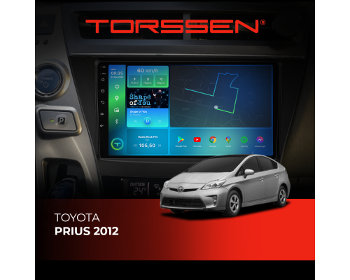 Штатна магнітола Torssen Toyota Prius 12 F9332 4G Carplay