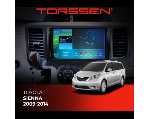 Штатная магнитола Torssen 2K Toyota Sienna 09-14 F9464 4G Carplay DSP