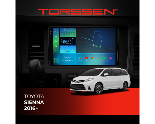 Штатная магнитола Torssen 2K Toyota Sienna 16+ F9464 4G Carplay DSP