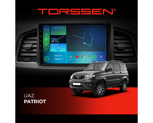 Штатная магнитола Torssen UAZ Patriot F96128 4G Carplay DSP