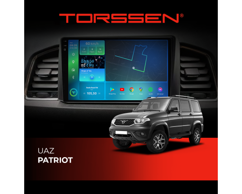 Штатна магнітола Torssen 2K DTS UAZ Patriot F9432 4G Carplay DSP