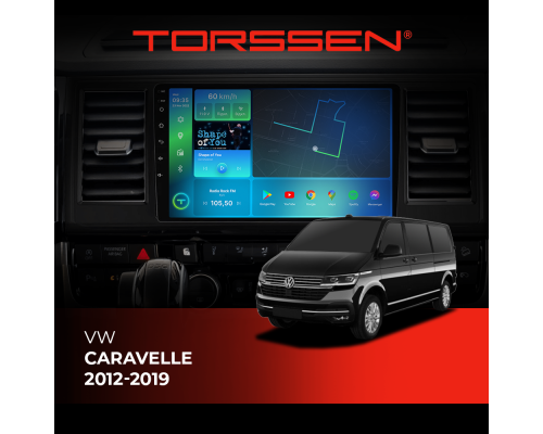 Штатная магнитола Torssen VW Caravelle 12-19 F9464 4G Carplay DSP