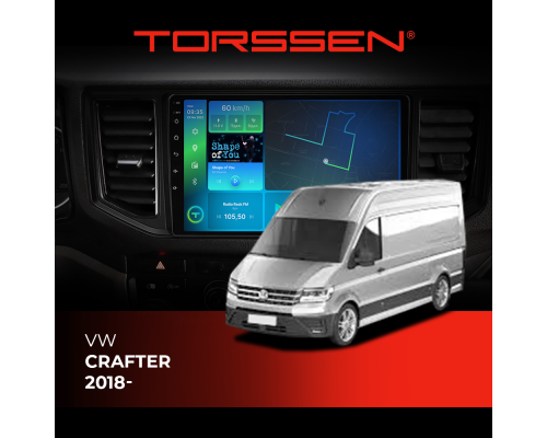 Штатная магнитола Torssen VW Crafter 2018- F106128 4G Carplay