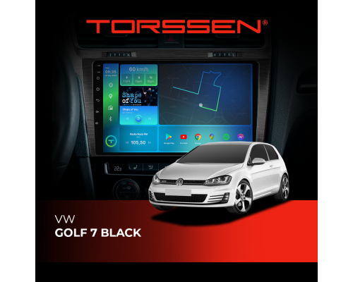 Штатная магнитола Torssen VW Golf 7 black F106128 4G Carplay