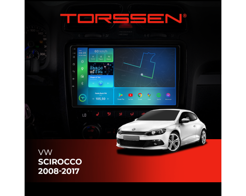 Штатная магнитола Torssen VW Scirocco 2008-2017 F96128 4G Carplay DSP climate