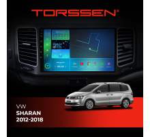 Штатная магнитола Torssen VW Sharan 12-18 F96128 4G Carplay DSP