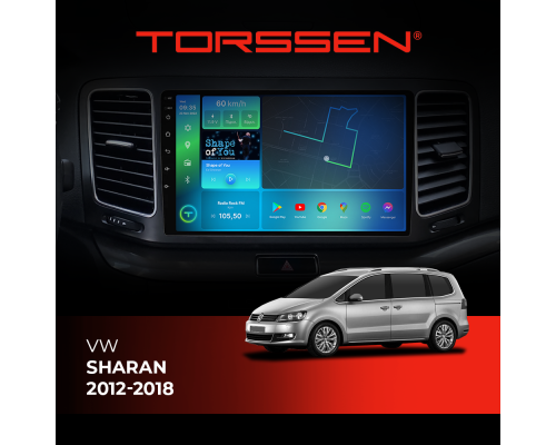 Штатная магнитола Torssen VW Sharan 12-18 F96128 4G Carplay DSP