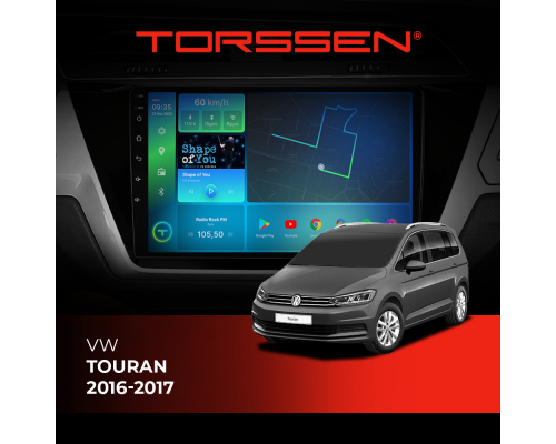 Штатная магнитола Torssen VW Touran 16-17 F10464 4G