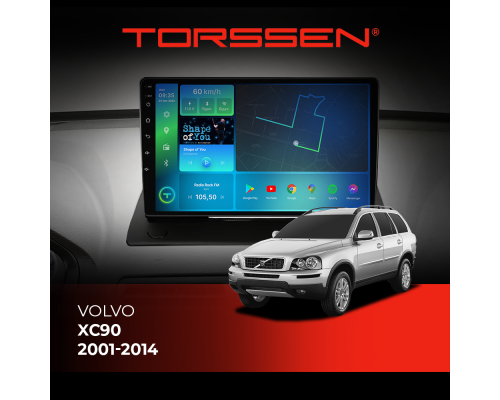 Штатная магнитола Torssen Volvo XC90 01-14 F96128 4G Carplay DSP