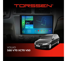 Штатна магнітола Torssen 2K DTS Volvo S60 V70 XC70 F9432 4G Carplay DSP